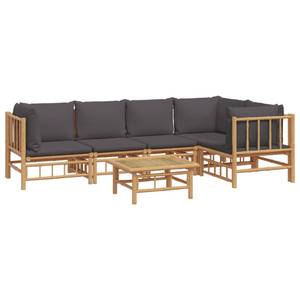 Garten-Lounge-Set 3028492-21 (6-teilig) Braun - Dunkelgrau - Grau