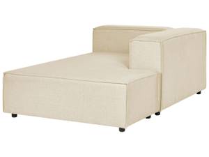 Chaiselongue APRICA Beige - Schwarz - Armlehne davorstehend rechts - Ecke davorstehend links