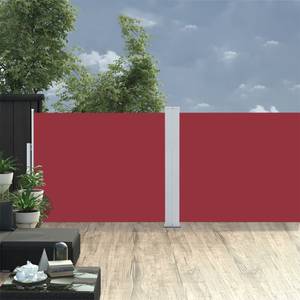 Auvent latéral 3000267-2 Rouge - Textile - 1000 x 140 x 1 cm