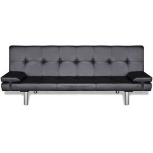 Schlafsofa 297489 Schwarz