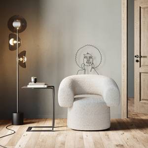 Fauteuil pivotant Maye Beige