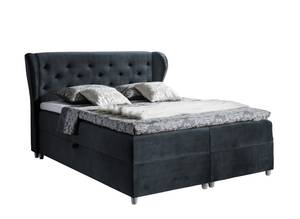 Boxspringbett PASILA Lavagrau - Breite: 150 cm