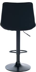 Tabouret de bar Toni Lot de 2 Noir