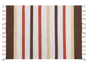 Tapis tressé HISARLI Beige - Marron - Crème - Orange - Jaune - 160 x 160 x 230 cm