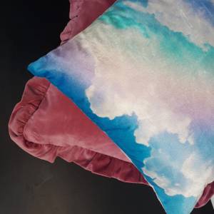 Dekokissen Rainbow Pink - Textil - 45 x 45 x 45 cm