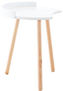 Table d'appoint Jannis Blanc - Bois manufacturé - 45 x 54 x 45 cm