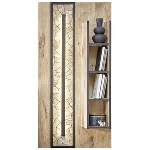 Wohnwand Robin 21 (3-teilig) mit LED Braun - Holzwerkstoff - 290 x 201 x 49 cm