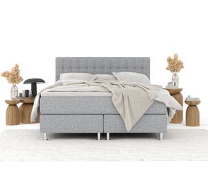 Boxspringbett Sorrento Grau - Breite: 140 cm