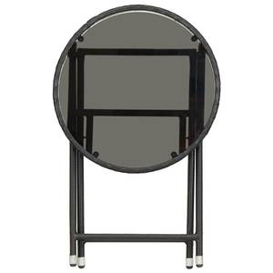 Beistelltisch 3005010-1 Schwarz - Kunststoff - Polyrattan - 60 x 75 x 60 cm