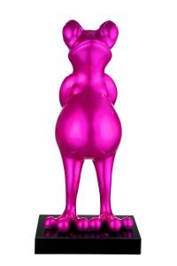 Skulptur Figur Frosch Pink - Kunststoff - 32 x 68 x 30 cm