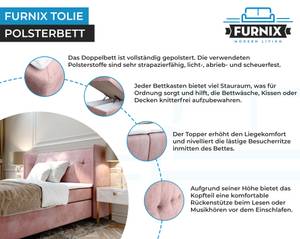 Boxspringbett TOLIE Pink