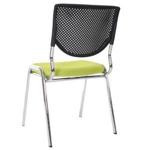 Chaise visiteur T401 empilable Vert - Textile - 49 x 83 x 58 cm