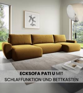 Ecksofa PATI U Gelb