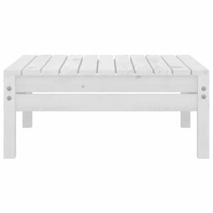 Garten-Lounge-Set Weiß - Massivholz - Holzart/Dekor - 64 x 29 x 64 cm