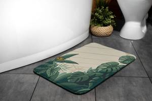 Badteppich Monstera-Pflanzen 90 x 60 x 90 cm