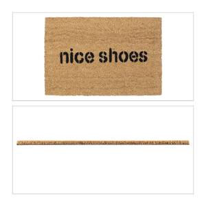 Paillasson coco «Nice Shoes» Noir - Marron - Fibres naturelles - Matière plastique - 60 x 2 x 40 cm