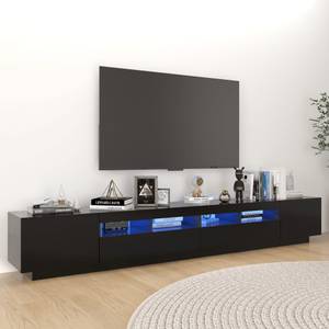 TV-Schrank mit LED-Leuchten D959 Schwarz