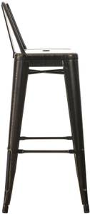 Tabouret de bar Mason Noir brillant