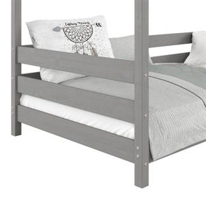 Lit cabane FINA 90x200 cm Gris