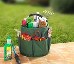 Conteneur pour outils de jardin CADDY Vert - Textile - 28 x 27 x 28 cm