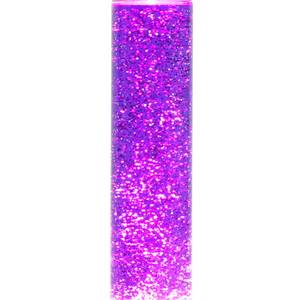 Lavalampe YVONNE Violett - Rot - Silber - Glas - Metall - 13 x 37 x 13 cm