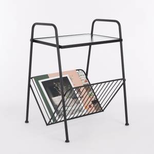 Zeitschriftenständer Schwarz - Metall - 40 x 59 x 45 cm