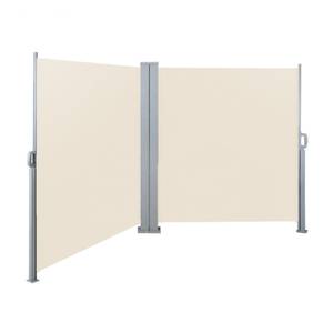 Doppelseitenmarkise Beige - Metall - 600 x 160 x 9 cm