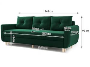 Sofa MENDI Schwarz