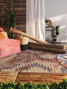 Outdoor Teppich rund Kenya Textil - 160 x 1 x 160 cm