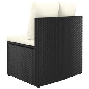 Garten-Lounge-Set Schwarz - Polyrattan - 68 x 30 x 68 cm