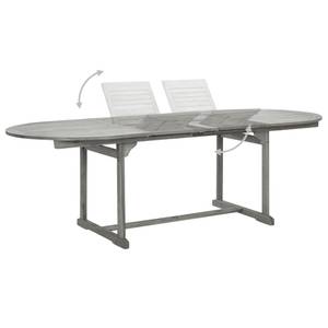 Table de jardin 3012961 Gris - Bois massif - Bois/Imitation - 240 x 75 x 240 cm