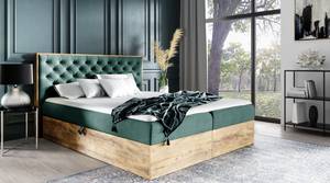 Boxspringbett TERRIE 180x200 FR7 Grün Grün - Holzwerkstoff - 190 x 105 x 211 cm