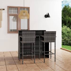 Garten-Bar Set (3-teilig) 3008870 Grau