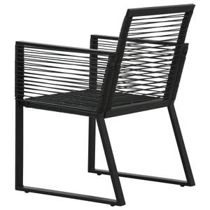 Garten-Essgruppe (5-teilig) 3058282 Schwarz - Polyrattan - 80 x 74 x 80 cm