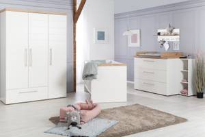 Babyzimmer-Set Nele (3-teilig) Weiß - Holzwerkstoff