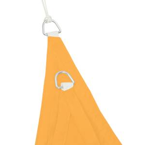 Voile d'ombrage triangle jaune Jaune - Métal - Textile - 600 x 1 x 510 cm