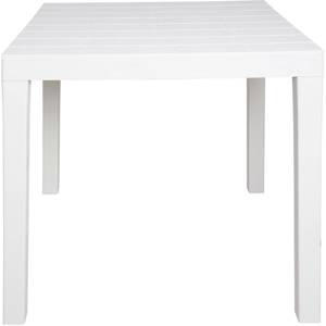 Table d'extérieur Daquilan Blanc - Polyrotin - 78 x 72 x 78 cm