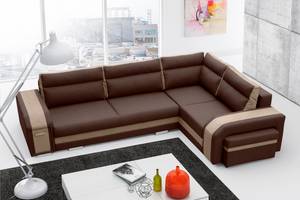 Ecksofa ASSA Beige - Ecke davorstehend rechts