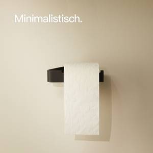 Toilettenpapierhalter ohne Bohren Schwarz - 17 x 4 x 8 cm