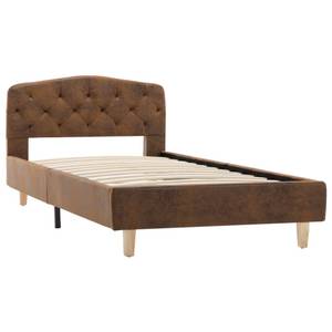 Cadre de lit 298338 Marron - Bois manufacturé - Métal - 94 x 75 x 210 cm