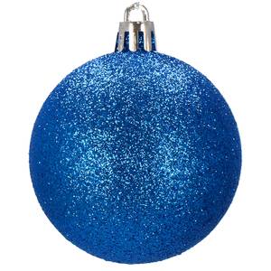 Weihnachtskugel 24 Stück Blau - Kunststoff - 6 x 6 x 6 cm
