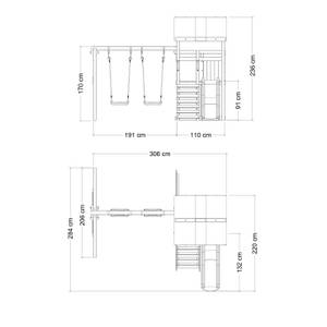 Spielturm DinkyHouse Rot