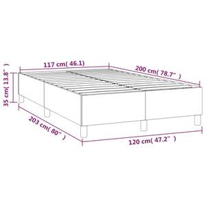 Bettgestell 3016026-4 Braun - Dunkelbraun - Breite: 120 cm