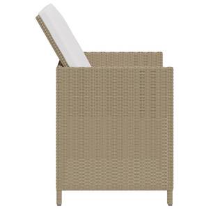 Gartenstuhl und Hocker 3011538 (4er Set) Beige