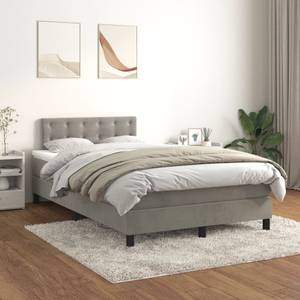 Boxspringbett 3017290-26 Hellgrau - Breite: 120 cm