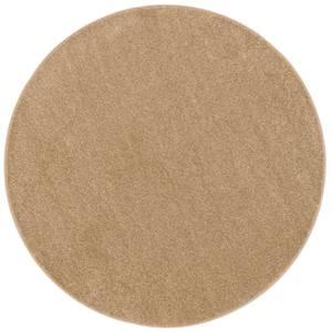 Hochflor Velours Teppich Luna Rund Bronze - 133 x 133 cm