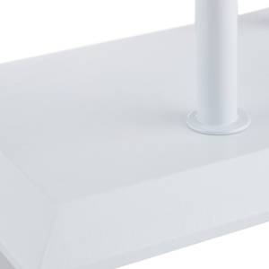 Weißer Handtuchständer zweiarmig Braun - Weiß - Holzwerkstoff - Metall - Kunststoff - 56 x 90 x 20 cm
