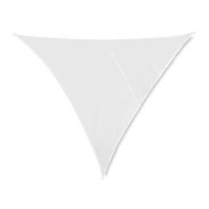 Voile d'ombrage triangle blanc Blanc - Métal - Textile - 500 x 1 x 430 cm