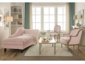 Bergère Sessel ALIENOR Pink - Textil - 78 x 89 x 72 cm