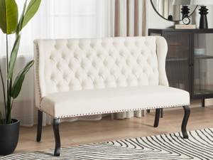 2-Sitzer Sofa TORSBY Schwarz - Creme - Weiß